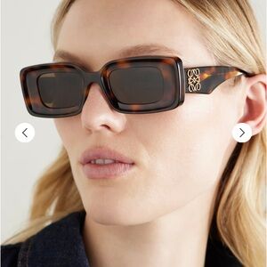 Loewe Tortoiseshell Sunglasses with Gold Accents